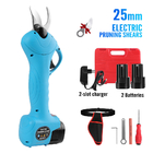 25mm Professional Electric Pruning Scissors Cordless Lithium Battery Pruner Charging Garden Bypass Power Shears