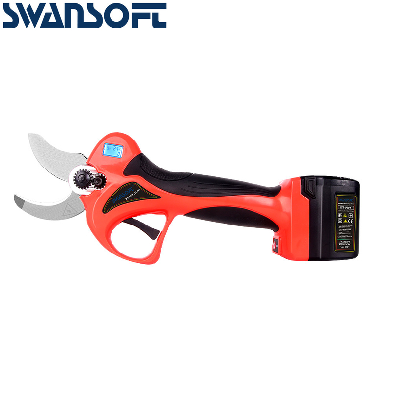 SWANSOFT Electric Pruning Shears 40mm Cordless Electric Pruner With Progressive Cutting